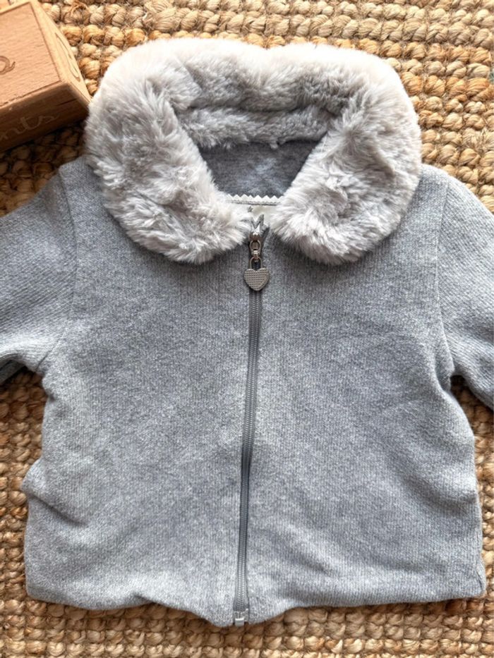 Veste à zip GYMP 6mois / 68cm - photo numéro 2