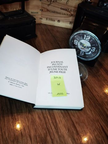 D2917 - livre "Journal plutôt inconvenant d'une toute jeune fille"