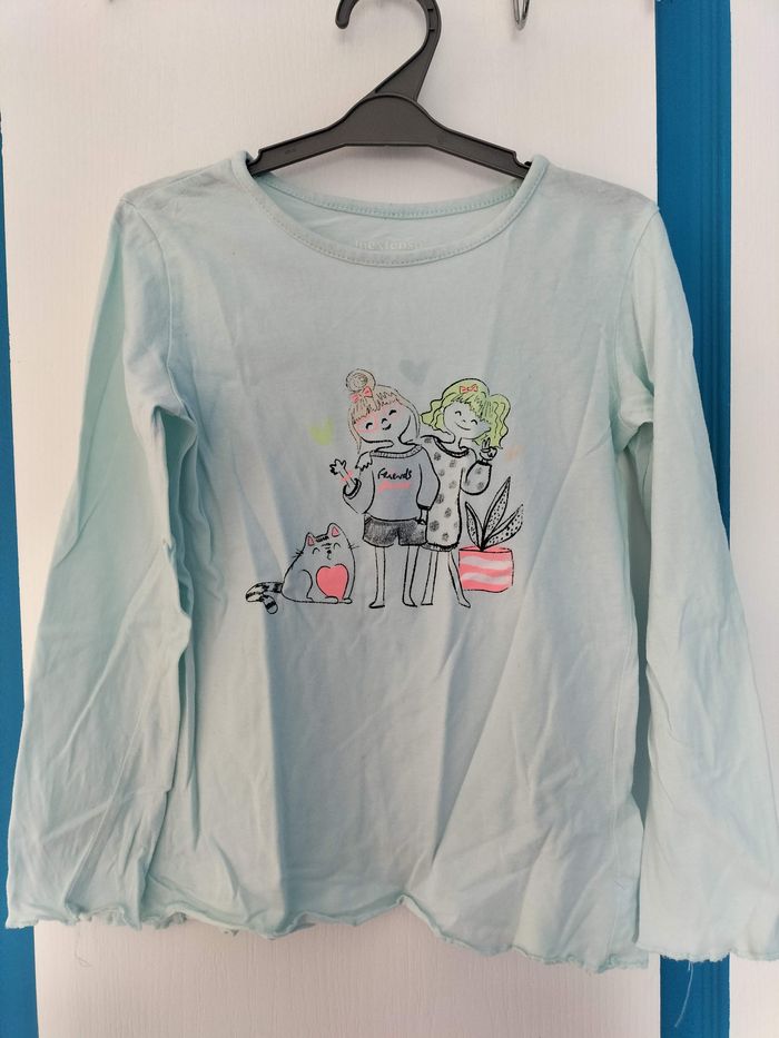 T-shirt bleu clair "friends" - photo numéro 3