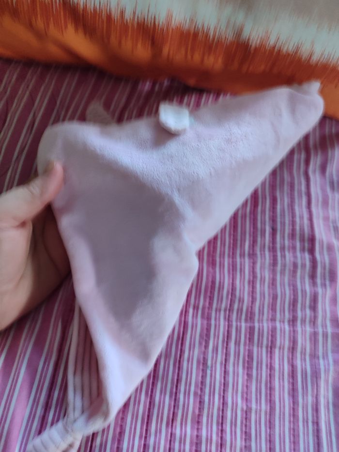 Doudou lapin rose  simba - photo numéro 3