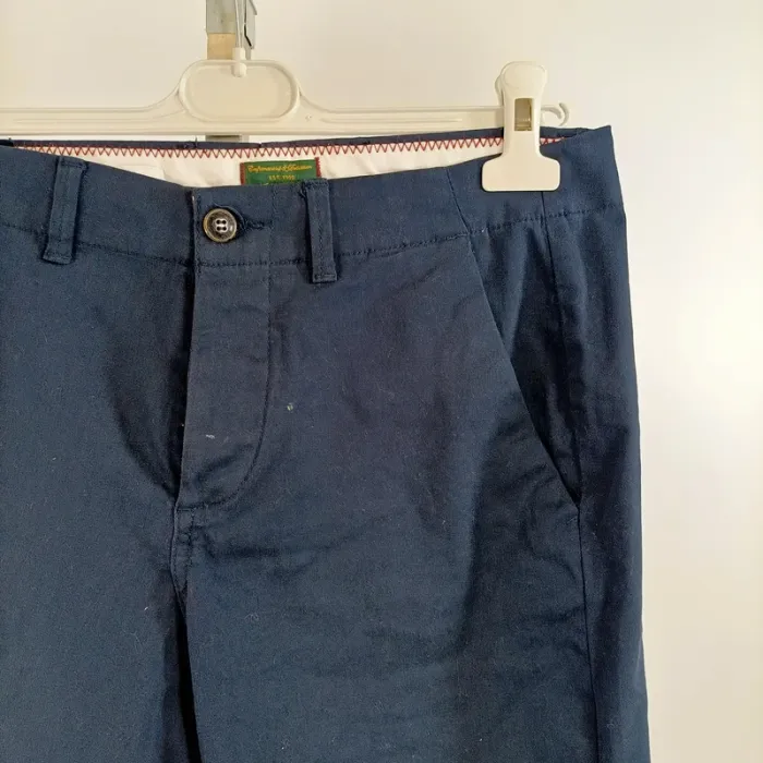 Short bleu marine Jack & Jones coupe regular homme taille S coton stretch été A1347 - photo numéro 2