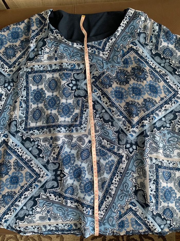 Tunique XL strass bleu marine - photo numéro 11