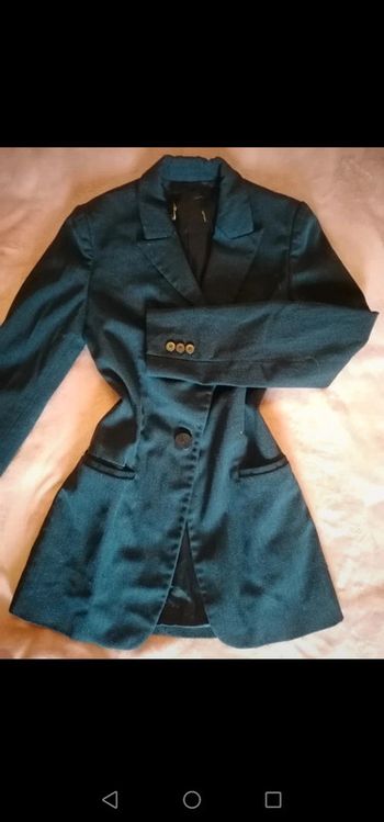 Tailleur blazer vintage bleu foncé