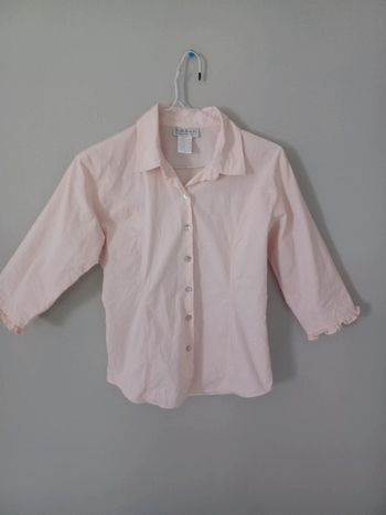 Chemise rose saumon 12/14 ans