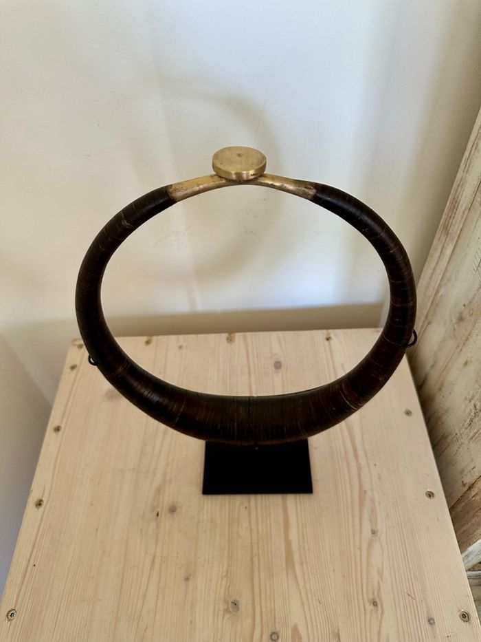 Collier papou traditionnel en Cuir - photo numéro 2