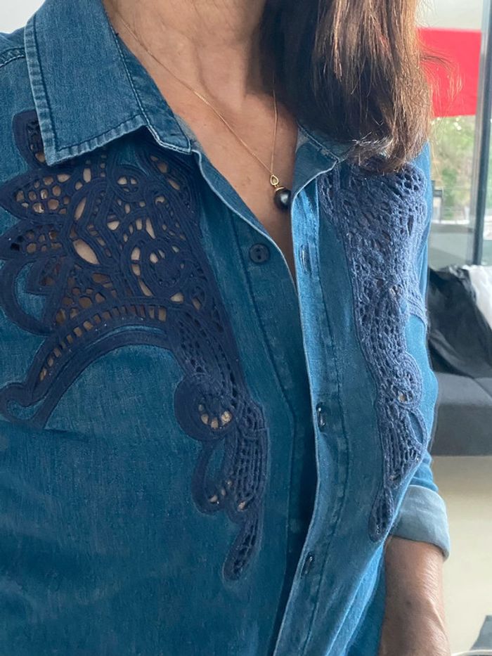 Jupe et chemise assortie jean Charlott’ - photo numéro 4