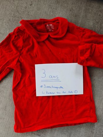 T-shirt manches longues rouge