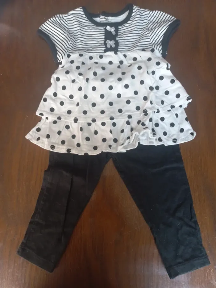Ensemble robe+legging 12mois 74cm - photo numéro 5