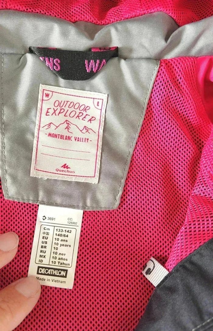 10 € Veste coupe-vent / K-way 10 ans Quechua - photo numéro 4
