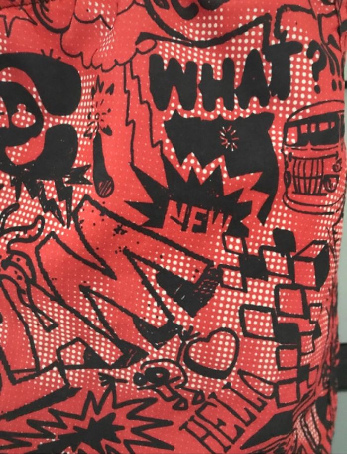 garçon short de bain tribord 10 ans avec filet intérieur rouge à motifs - photo numéro 3
