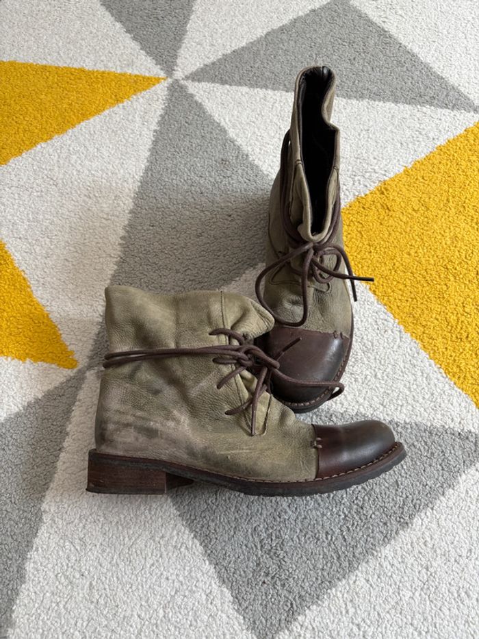 Bottines en cuir Kobra Taille 36 - photo numéro 3