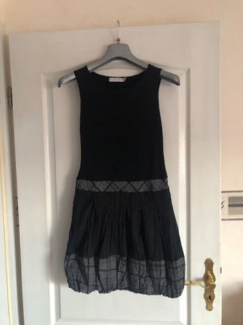 Robe boule noir et gris