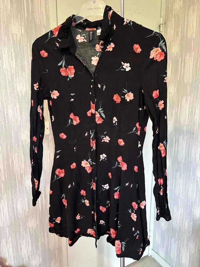 Robe fleurie taille 34 marque h&m•