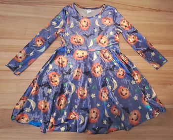 Robe sorcière halloween en velours 🎃