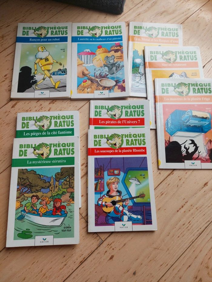 Lot de 9 livres romans ratus