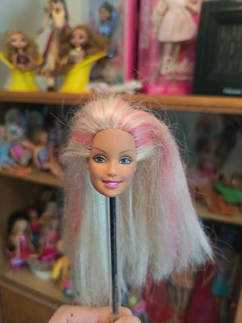 Tête de poupée Barbie