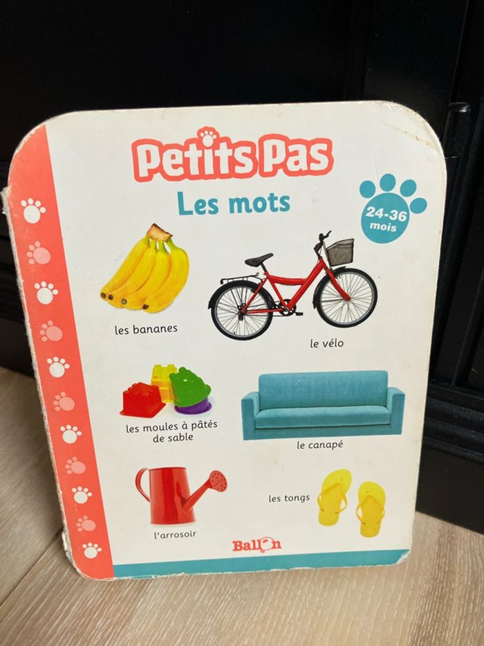 Livre « petits pas » les mots