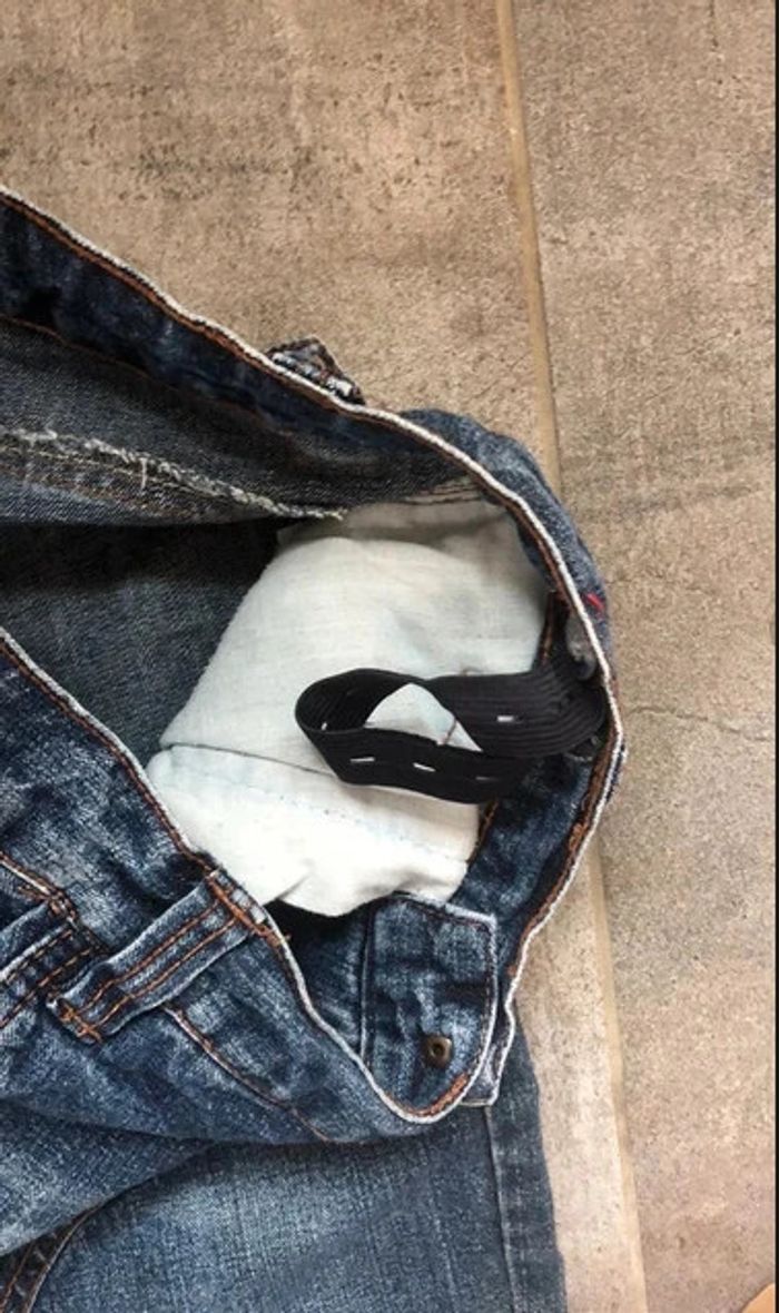 🤩 Craquant jean 7 ans 8 ans TEX adorable ajustable à la taille - photo numéro 6