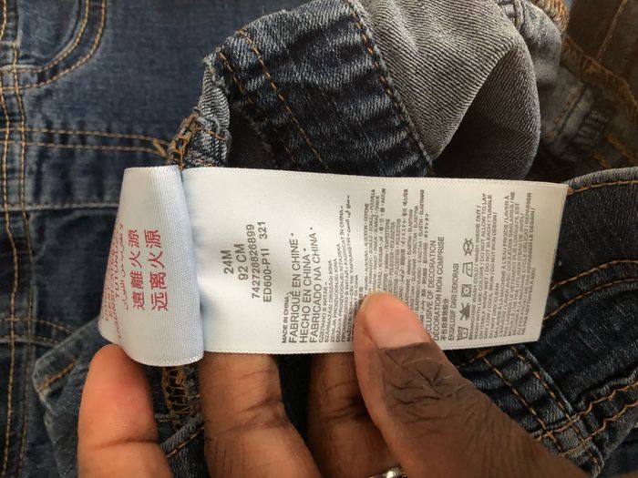 Lot 2 jeans Levi’s taille 24 mois - photo numéro 5