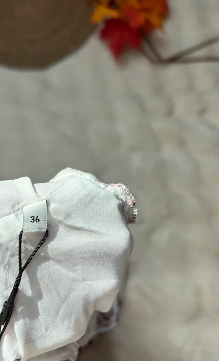Robe droite à motifs violets taille 36 Claudie Pierlot - photo numéro 6