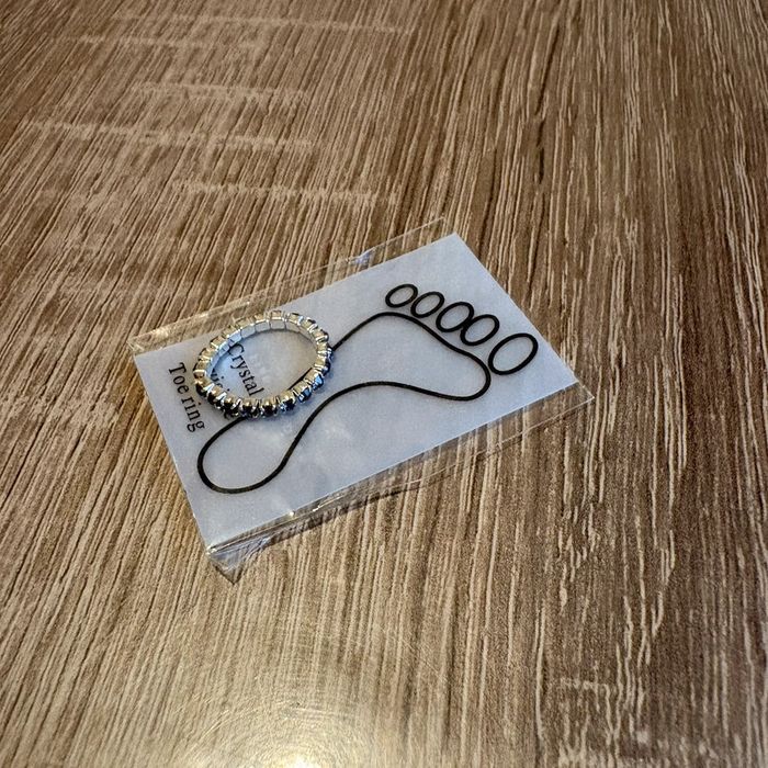 Bague de pied • strass bleu foncé • neuve 🌿