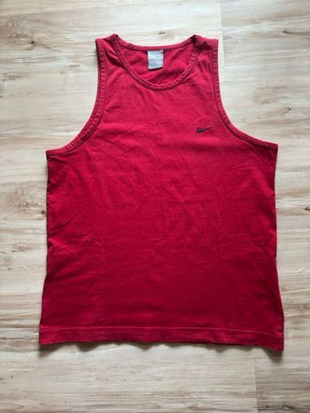 Débardeur Nike rouge logo brodé taille M très bon état