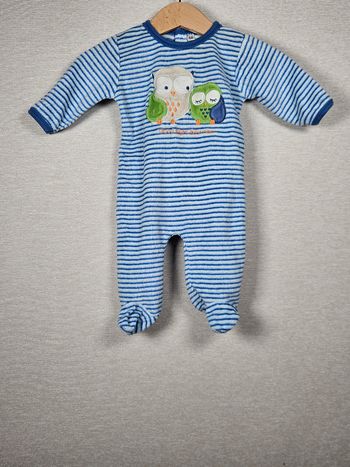 Pyjama chaud velours  zeeman 56 cm