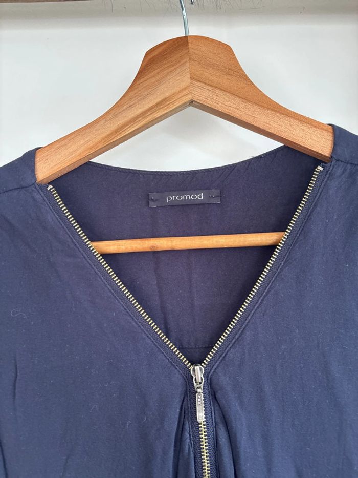 Combinaison fluide bleu marine Promod taille 36 - photo numéro 2