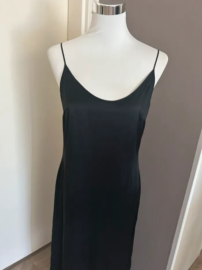 Malizia by la perla Robe longue en soie noir - photo numéro 2