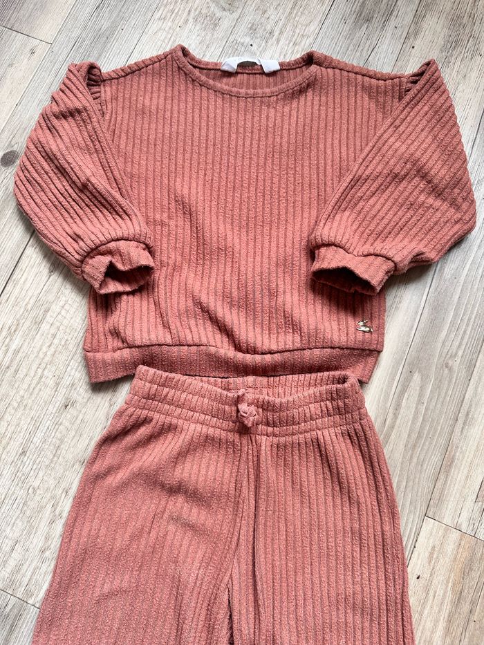Ensemble pull et pantalon fille H&M 2/3 ans - photo numéro 3