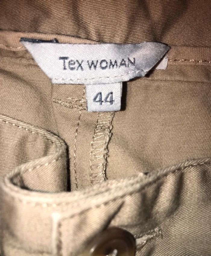 Pantalon tex woman été en tissu beige taille 44 - photo numéro 3