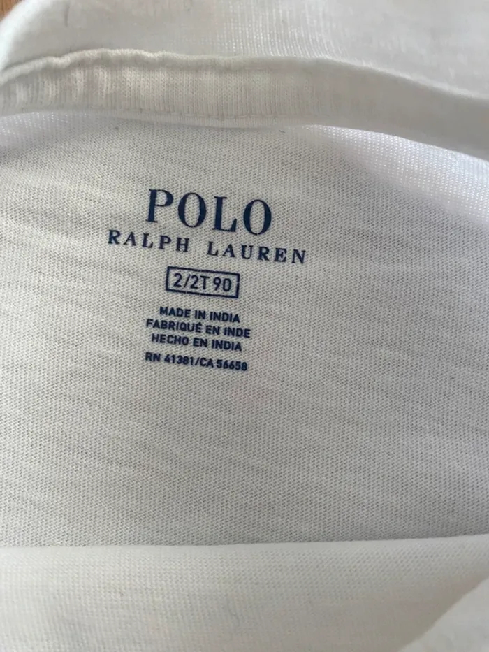 Tee-shirt manches courtes garçon 2 ans – Polo Ralph Lauren – Bon état, classique - photo numéro 3