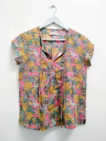 Jolie blouse t-shirt en lin Richards taille 2