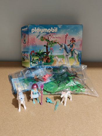 Fée aquarella avec licorne playmobil