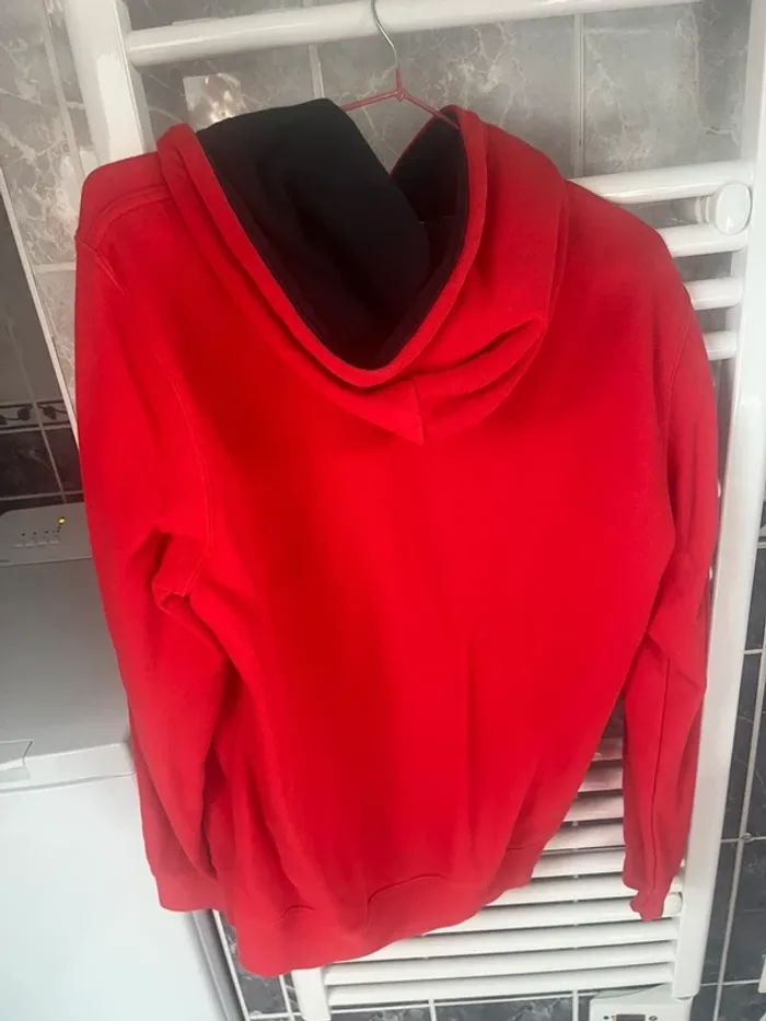 sweat à capuche homme Champion rouge - photo numéro 3
