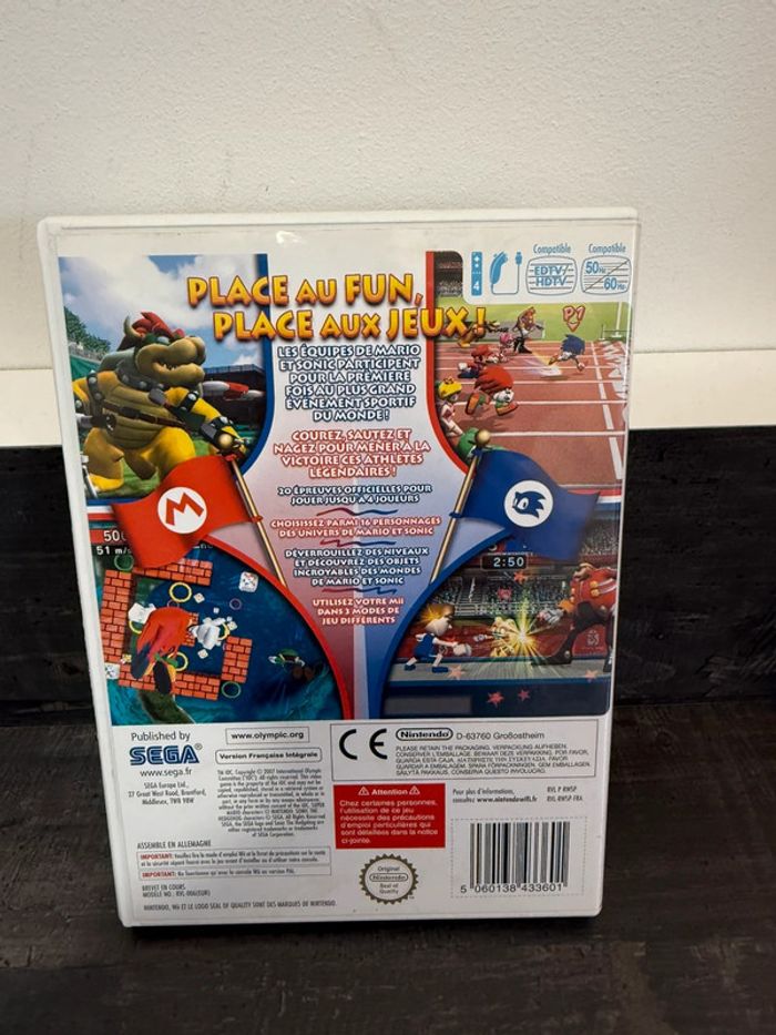 Jeu wii Mario et sonic aux jeux olympiques - photo numéro 2