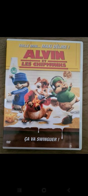 Dvd alvin et les chipmunks en parfait état