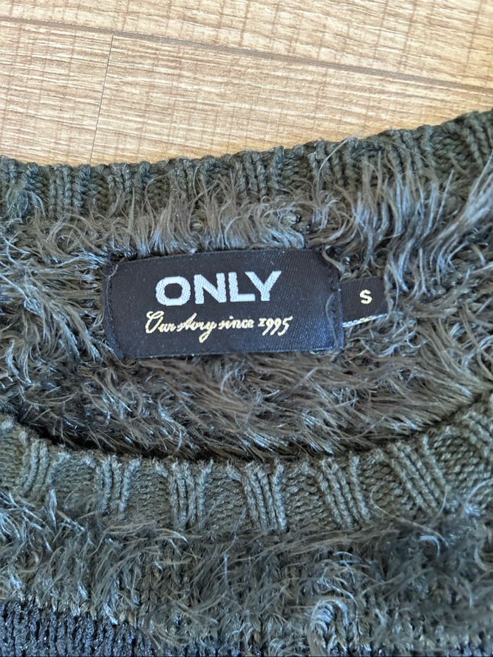 Pull vert kaki à manches longues Only taille S jamais porté - photo numéro 9