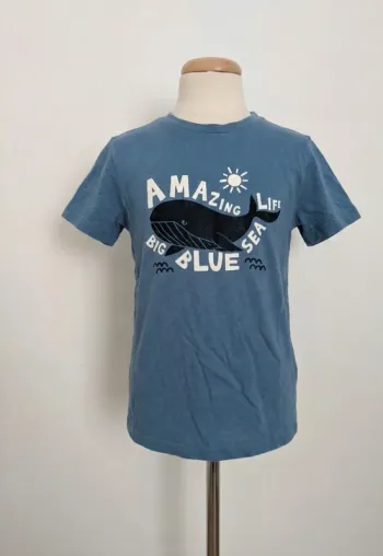 T-shirt Bleu "Amazing Life" Baleine - Tape à l'Oeil (TAO) - 6 Ans