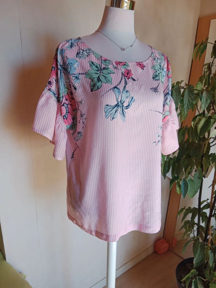 Chemise rayée ajouré - photo numéro 3