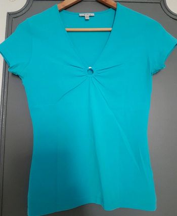 Tee shirt bleu turquoise
