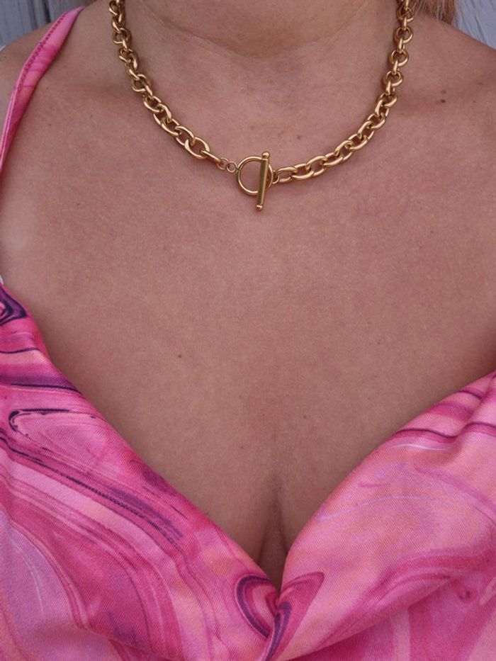 Magnifique collier femme en acier - photo numéro 4