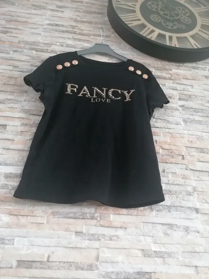 Tee-shirt taille M noir/Doré - photo numéro 3