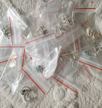 💎Lot de 10 paires de boucles d'oreilles pendante en Acier inoxydable argenté pour 6€
