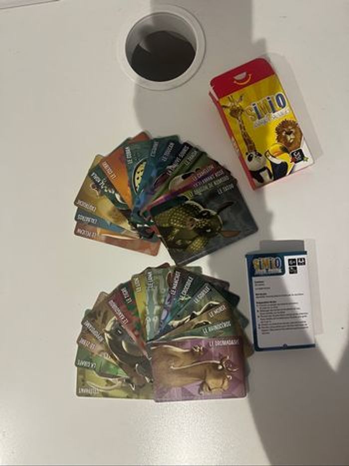 Jeu de carte similo animaux sauvages