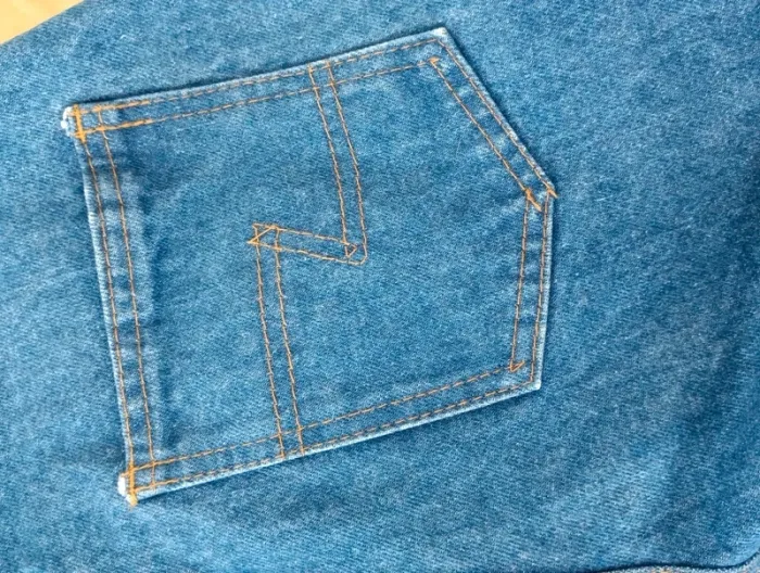 Salopette vintage taille haute bavette amovible - photo numéro 11