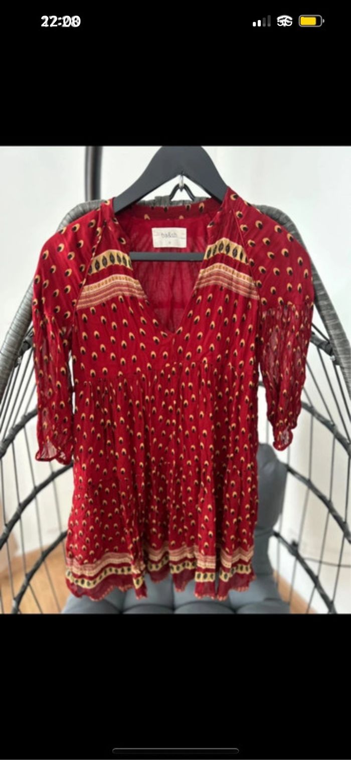Robe d’été Ba&SH rouge - photo numéro 2