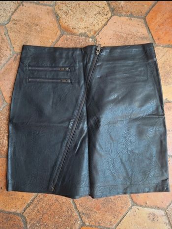 Mini jupe en cuir
