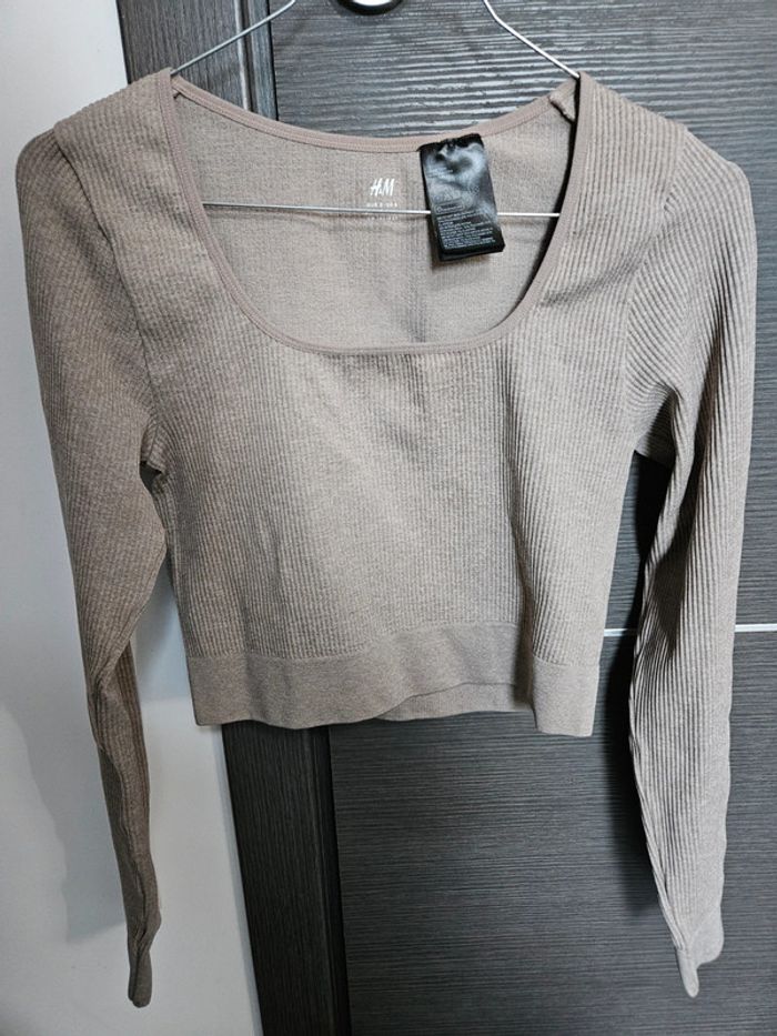 Pull taupe H & M taille S