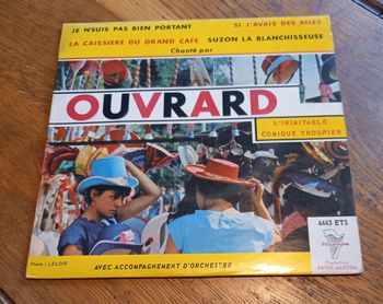 vinyle 45 t Ouvrard Je n'suis pas bien portant Si j'avais des ailes La caissière du grand café Suzon